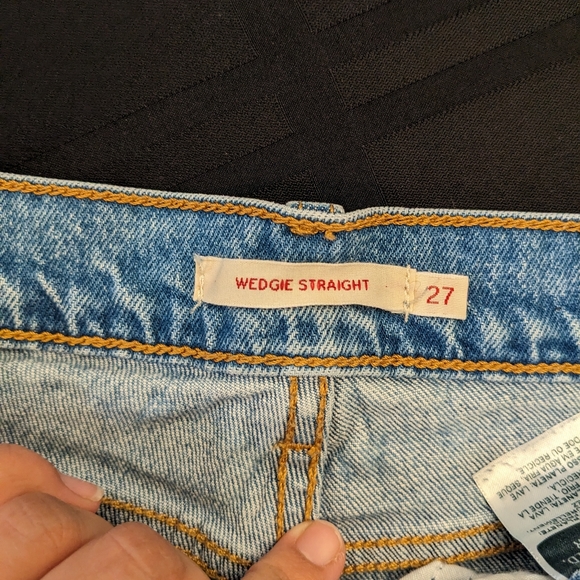 Plaid wedgie straight fit capris size 27 - Picture 4 of 7